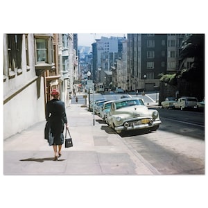Photo Print 1950s San Francisco, Powell Street, Old California, Vintage Wall Art Poster Fifties Home Office Decor Heritage Gift Idea