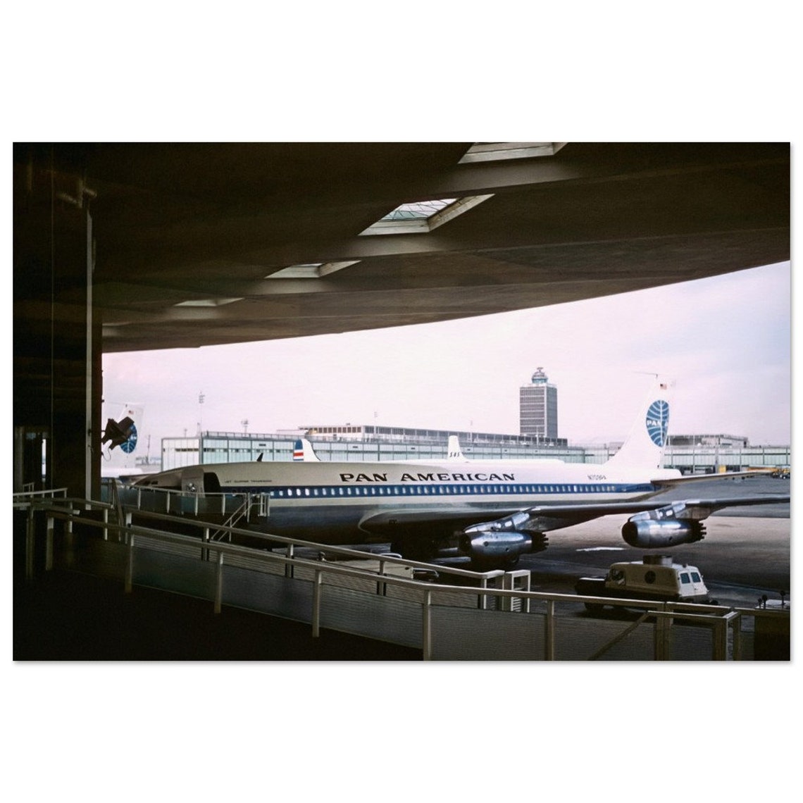 Photo Print 1960s Pan Am N709PA Boeing 707 121 JFK Airport New York 