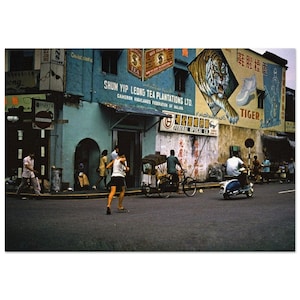Fotodruck 1960er Jahre Straßenansicht Kuala Lumpur Malaysia, Vintage Kunst Poster Kulturerbe Malaiisch Einzigartige Geschenkidee
