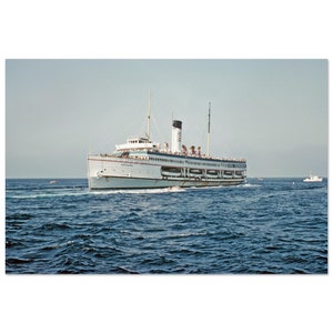 Photo Print 1960s SS Catalina MGRS, The Great White Steamer, Cruise Ship, Vintage Nautical Poster Decor Ocean Liner Sixties Travel Gift Idea
