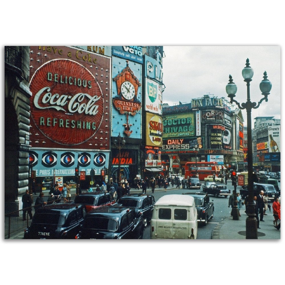 写真プリント 1960 年代 ピカデリー サーカス ドクトル ジバゴ 広告