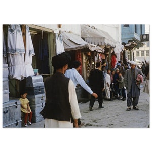 Photo Print 1960s Kabul Afghanistan Market Scene, Vintage Wall Art Home Office Decor Poster Sixties Life Afghani Street Unique Gift Idea