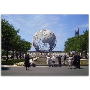 Photo Print 1960s NYC The Unisphere Flushing Meadows Park, The World Fair New York, Vintage Wall Art Sixties Home Office Decor Poster Gift
