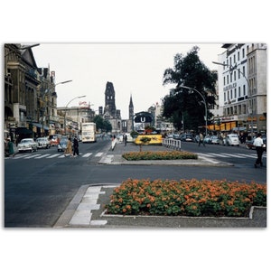 Photo Print 1950s Berlin Germany, Uhlandstrasse, Vintage Wall Art Poster Fifties Home Office Decor Street View, Heritage Gift Idea
