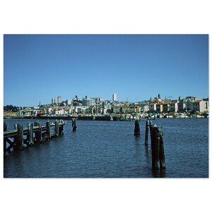 Photo Print 1950s San Francisco Wharf View, Vintage Wall Art Poster Home Office Decor Fifties American Cities California Unique Gift Idea