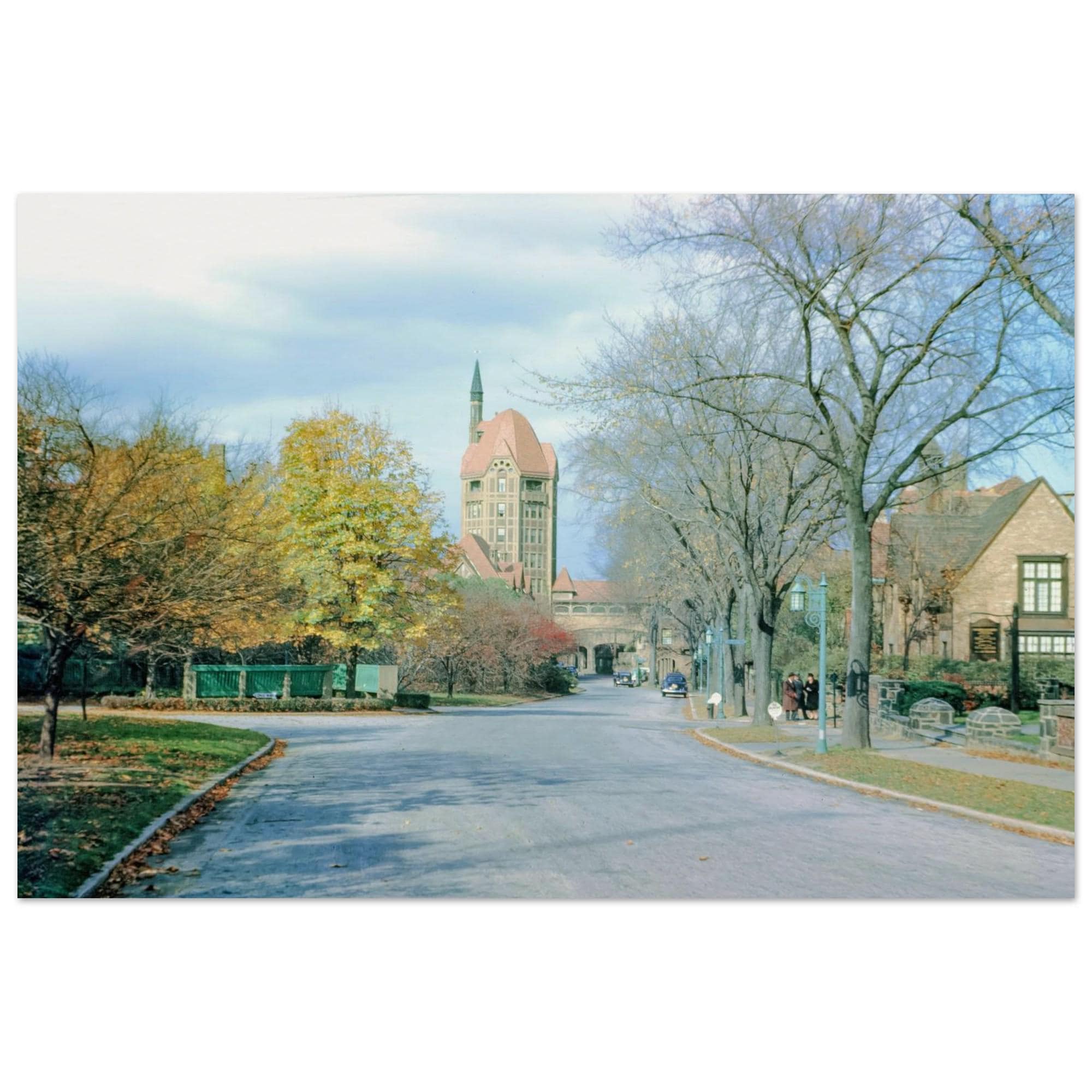 Photo Print 1940s Forest Hills Inn, Queens Street Scene, Historic