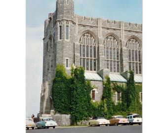 Impresión fotográfica de la Academia Militar de West Point, Nueva York, década de 1950