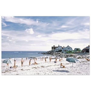 Photo Print 1950s Maine Kennebunkport Seaside Homes, Coastal Beach, Vintage Wall Art Home Office Decor Poster Fifties Vacation Travel Gift image 1