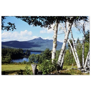 Photo Print 1950s Mount Chocorua and Silver Lake, Conway, New Hampshire, USA Vintage Wall Art Home Office Decor Fifties American Poster Gift