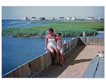Photo Print 1950s Beach Haven New Jersey Bayfront Summer Vacation Long Beach Island Jersey Shore Vintage Photography Wall Art Decor Poster