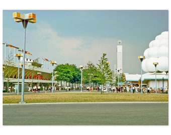 Photo Print 1964 New York City Worlds Fair NYC Vintage Wall Art Decor Poster American Innovation Sixties Exhibition Science Heritage Gift