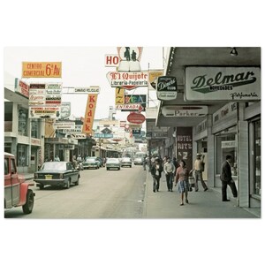 Impresión fotográfica de la década de 1970, calle ocupada de la ciudad de Gautemala, cartel de arte de pared vintage, decoración del oficial del hogar, regalo de viajes de los años setenta de América del Sur