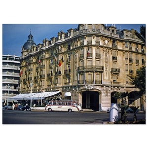 Photo Print 1950s Nice France, Hotel Ruhl Luxury Hotel, Promenade des Anglais Vintage Wall Art Poster Home Office Decor French Heritage Gift