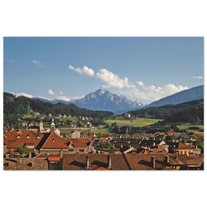 Photo Print 1960s Austria, Nordkette Mountain, Tyrol, Innsbruck, Vintage Wall Art Home Office Decor Poster, Unique Heritage Europe Gift Idea