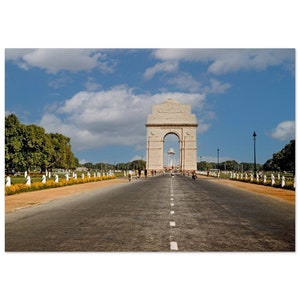 Photo Print 1960s India Gate, New Delhi, India, Vintage Wall Art Home Office Decor Poster Sixties Landmark Unique Heritage Travel Gift Idea