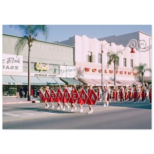 Photo Print 1960s Pasadena California Junior Rose Bowl Parade Woolworths, Alperts Yardstick Store, Wall Art Home Office Decor Vintage Poster