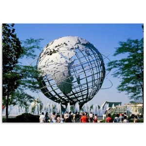Photo Print 1964 Unisphere (Globe) Flushing Meadows Park, The World Fair, New York, Vintage Wall Art Home Expo Decor Poster Unique Gift Idea