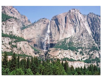 Photo Print 1960s Yosemite Falls National Park, California, Vintage National Parks Poster American Outdoors Wall Art Home Office Decor Gift