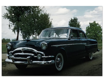 Fotoafdruk jaren 1950 Packard 200 auto, Packard Motor Car Company Detroit Michigan vintage muurkunst poster woondecoratie jaren vijftig cadeau auto
