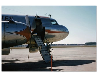 Photo Poster 1950s American Airlines DC-3 Flagship Douglas, Douglas Aircraft Company Vintage Wall Art Print Home Decor Aviation Gift Idea