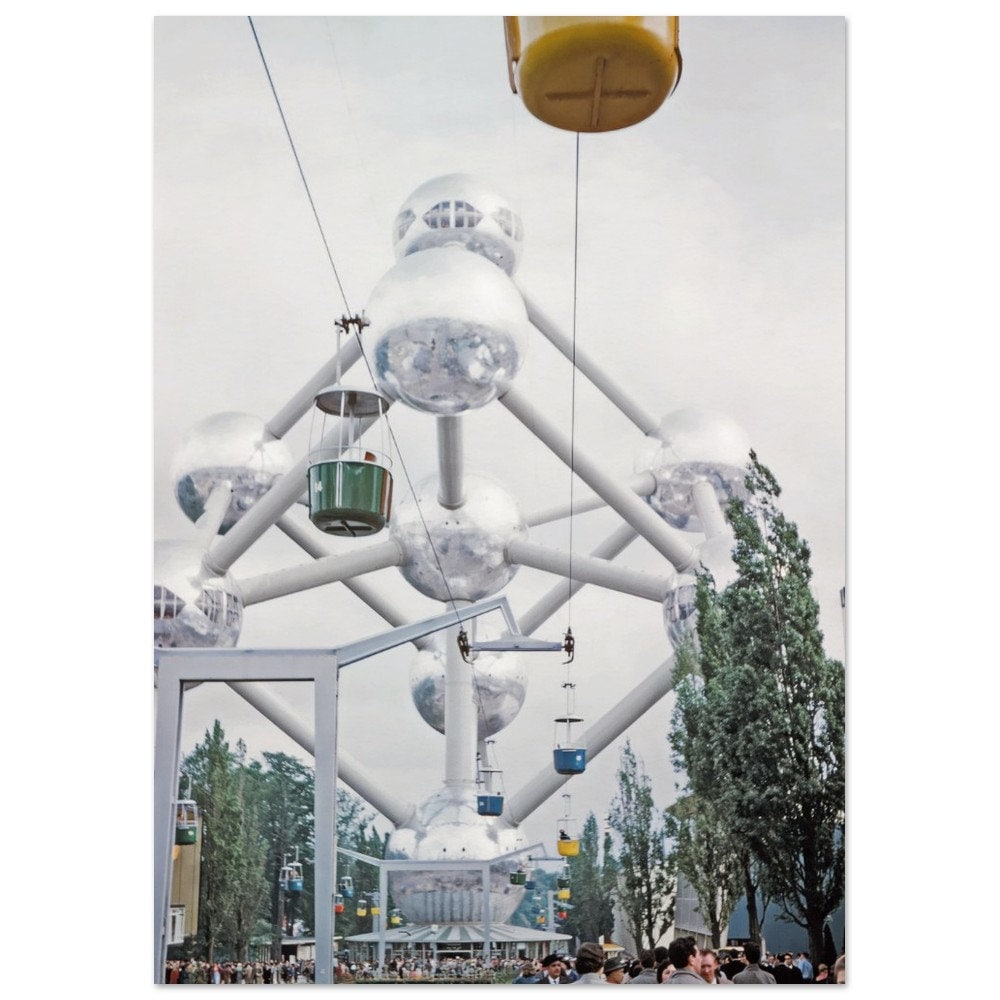 Photo Print 1958 Atomium Brussels World's Fair Expo 58 Belgium