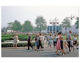 Photo Print 1964 New York World’s Fair UAR Pavilion Flushing Meadows Queens Vintage Americana, Wall Art Expo Decor Sixties Heritage Poster
