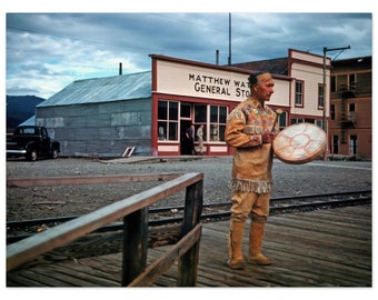 Photo Print 1940s Matthew Watson General Store Carcross Yukon Canada, Forties Vintage Wall Art Poster Home Office Decor Heritage Gift Travel