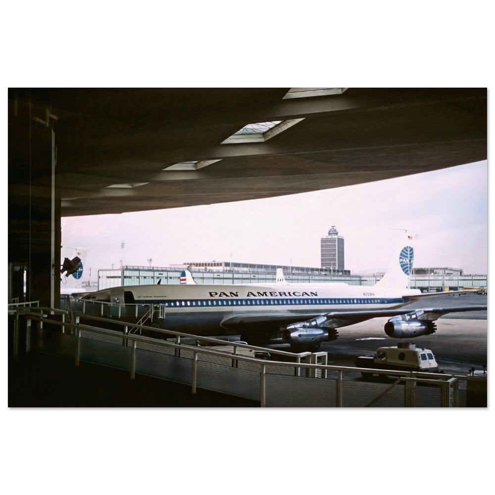 Photo Print 1960s Pan Am N709PA Boeing 707-121 JFK Airport New