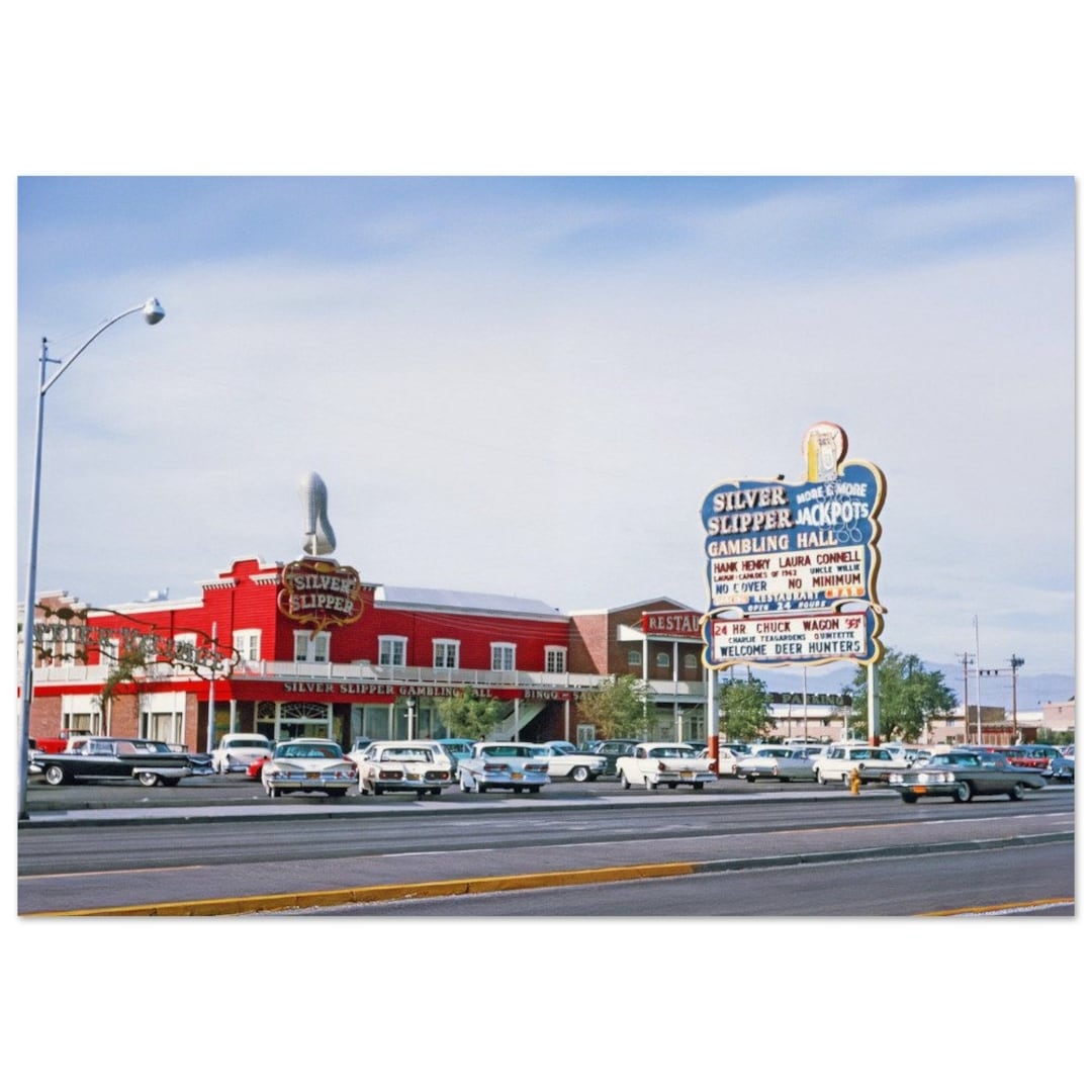 Photo Print 1960s Las Vegas Silver Slipper Gambling Hall, Hank