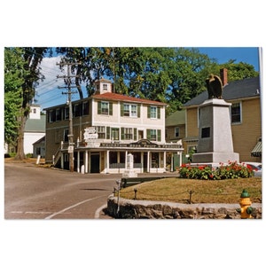 Impresión fotográfica de la década de 1950 en Kennebunk, Maine, Weinstein Bros. Fruit Produce, Ocean Ave, Spring St., póster de arte mural vintage, decoración de los años cincuenta, regalo patrimonial.