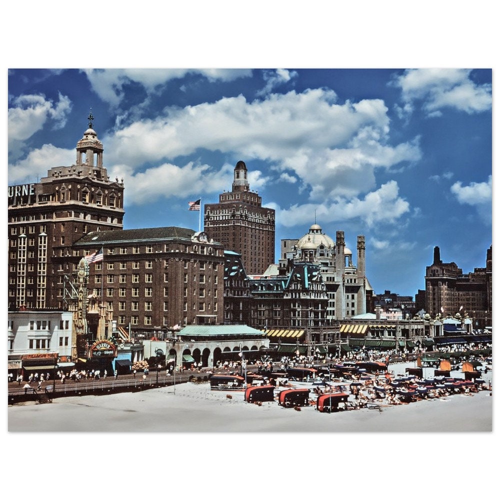 Photo Print 1950s Atlantic City, New Jersey, the Claridge Hotel