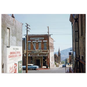 Photo Print 1950s Virginia City, Nevada, Old Bloody Bucket Building Saloon, Wall Art Home Decor Fifties Heritage Poster, Chism's Ice Cream