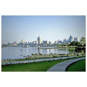 Photo Print 1950s Vancouver Canada Downtown Skyline, British Columbia, Wall Art BC Home Office Vintage Fifties Decor, Heritage Poster Gift