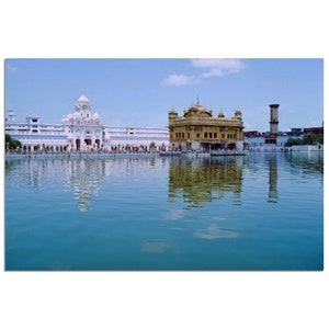 Photo Print 1970s Golden Temple, Amritsar, Vintage Wall Art Poster Sikh Gift Idea, Indian Punjab Heritage, Seventies Home Office Decor
