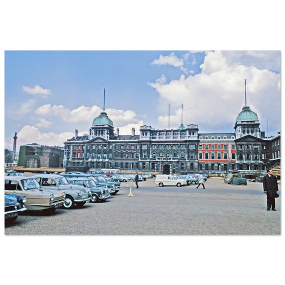 写真プリント 1960 年代 イギリス、ロンドン、ホワイトホール、旧海軍
