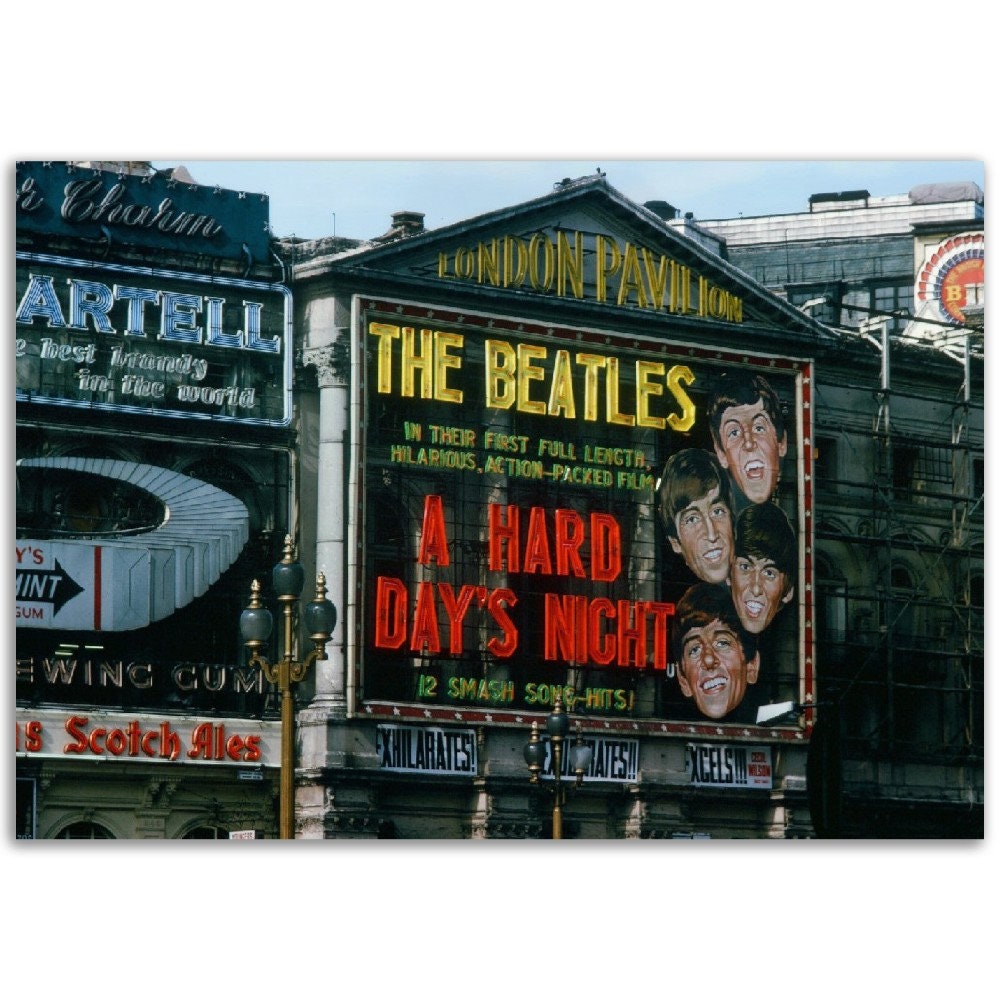 Photo Print 1964 the London Pavilion World Première of A Hard