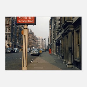 Impressão fotográfica Lees Place, Mayfair, Londres, City of Westminster, Grã-Bretanha, arte de parede vintage, decoração para casa, pôster dos anos 50, decoração para presente tradicional