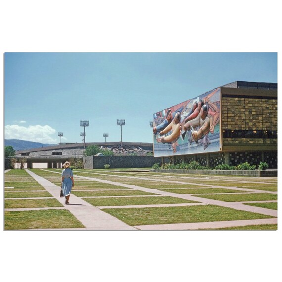 写真プリント 1950 年代 メキシコシティ 壁画 デビッド