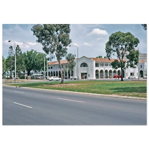Photo Print 1969 Canberra City Post Office, Australia, Vintage Wall Art Poster Sixties Home Office Decor Sixties Unique Heritage Gift Idea