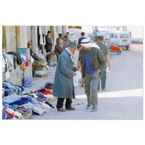 Impresión fotográfica de tiendas callejeras de los años 70 en Jerusalén Este, arte mural, decoración para el hogar, la oficina, el estudio, la habitación, póster vintage de la herencia de Oriente Medio de los años setenta, regalo