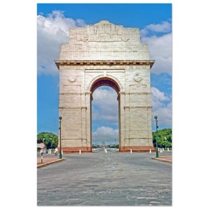 1960s Photo India Gate, New Delhi, Vintage Wall Print Retro Photograph Poster