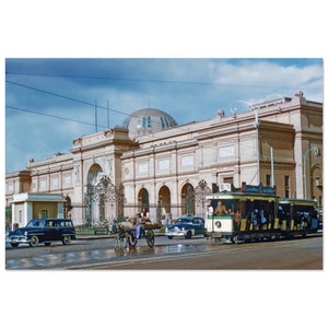 Photo Print 1950s Cairo Museum, Egypt, Vintage Wall Art Home Office Decor Poster, City Tram Fifties Unique Egyptian City Heritage Gift Idea