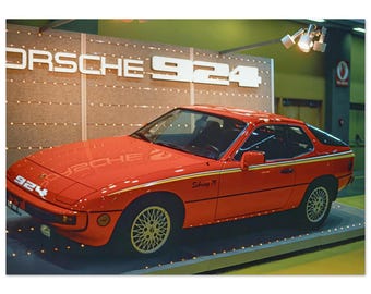 Photo Print 1979 Porsche 924 Sebring ’79 Limited Edition Auto Show Display Vintage Sports Car Photography, Automotive Wall Art Decor Poster