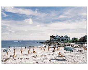 Photo Print 1950s Maine Kennebunkport Seaside Homes, Coastal Beach, Vintage Wall Art Home Office Decor Poster Fifties Vacation Travel Gift