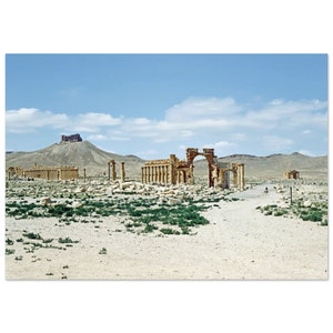 Fotodruck 1950s Historische Seite Palmyra, Syrien, Vintage Wand Kunst Wohnkultur Poster Einzigartige Geschenkidee Kulturerbe Reise Antike Zivilisationen