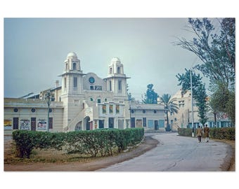 Photo Print 1950s Pakistan Rawalpindi, The Plaza Cinema, Mall Road Cantonment Area, Tarzan and the Amazons, Vintage Wall Art Decor Poster