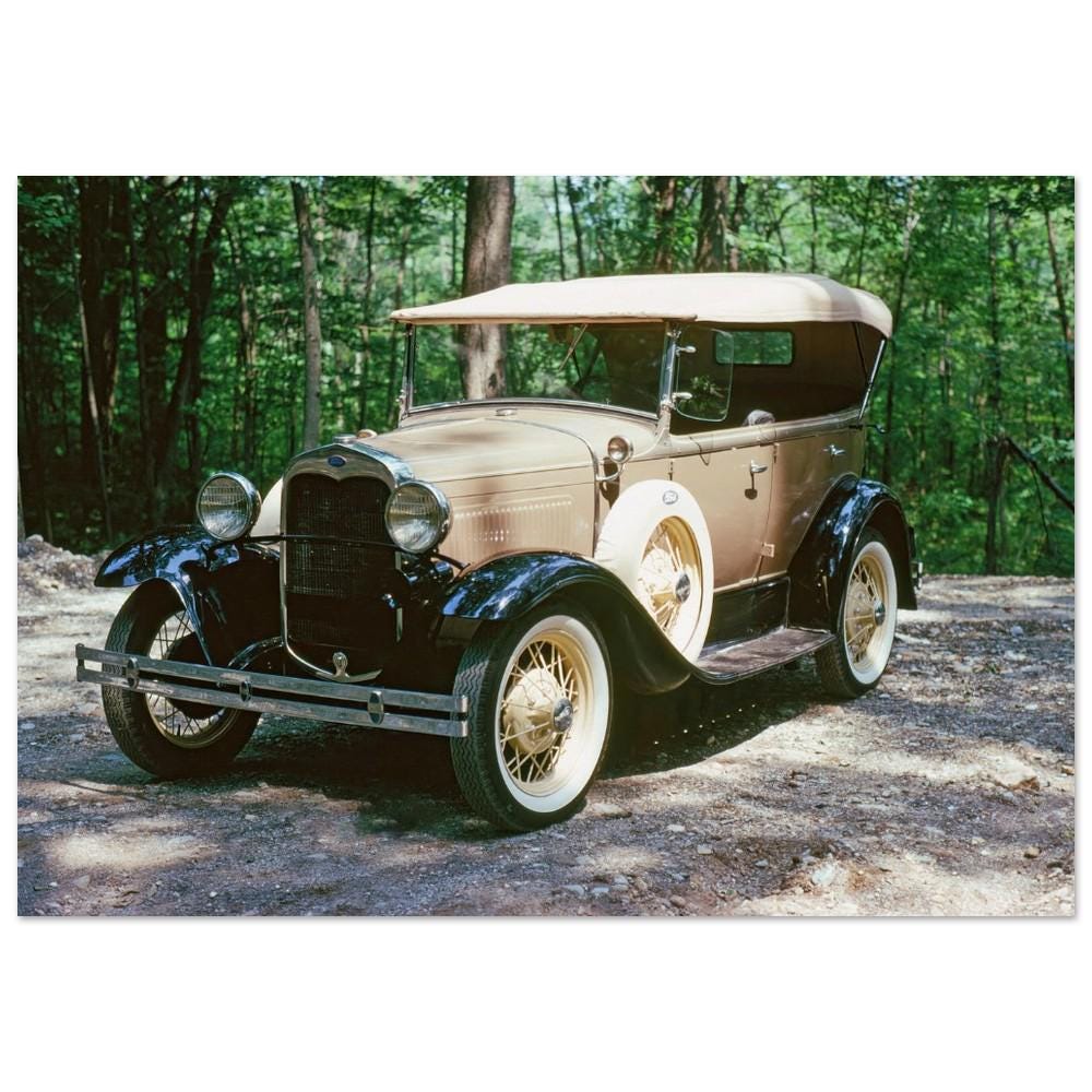 写真プリント 1930年代 フォード モデルA フェートン ポスター