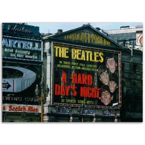 Photo Print 1964 the London Pavilion World Première of A Hard