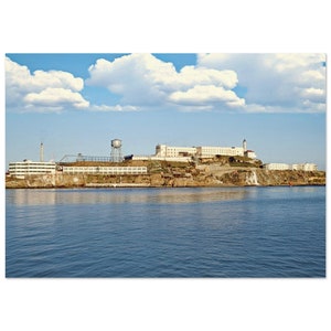 Photo Print 1950s Alcatraz Island, San Francisco Bay, California, CA, Vintage Wall Art, Fifties Poster Home Office Decor, Heritage Gift Idea