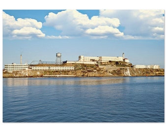Photo Print 1950s Alcatraz Island, San Francisco Bay, California, CA, Vintage Wall Art, Fifties Poster Home Office Decor, Heritage Gift Idea